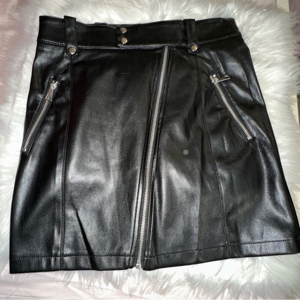 Industry Faux leather skirt size 6